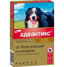 Elanco Адвантикс для собак от 40 до 60 кг, 1 пипетка