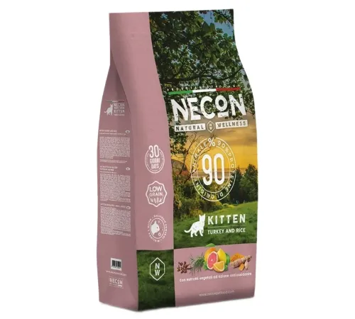 Necon Natural Wellness Kitten (Индейка, рис), 1,5 кг