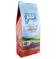 Pet's Brunch Adult Super Mini Breeds (Телятина и тыква), 1 кг