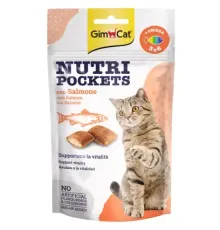 GimCat Nutri Pockets с лососем и омегой 3-6, 60 г