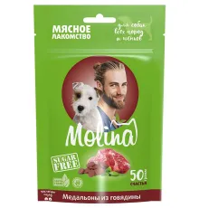 Molina Лакомство для собак Медальоны из говядины, 50 г