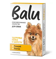 BALU Здоровье кожи и шерсти Лакомство мультивитаминное для собак, 100 шт