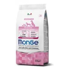 Monge Dog Speciality All Breeds Puppy & Junior (Свинина, рис, картошка), 2,5 кг