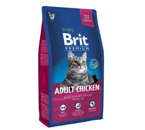 Brit Premium Cat Adult (Курица) 1,5 кг