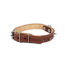 Collar двойной с шипами Brown 20 мм, 32-40 см
