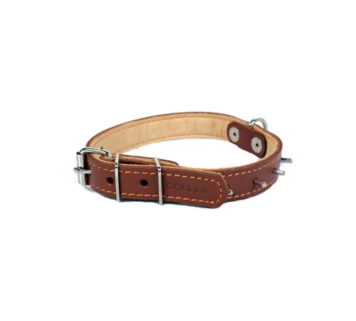 Collar двойной с шипами Brown 20 мм, 32-40 см