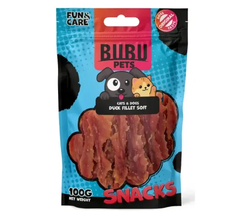 Bubu Pets Вяленая утиная грудка, 100 г