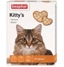 Кормовая добавка Beaphar Kitty's + Taurine-Biotine, 75 таблеток