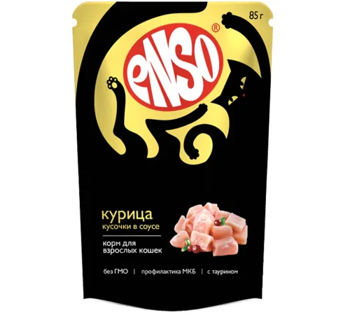 ENSO Пауч для кошек (Курица в соусе), 85 г