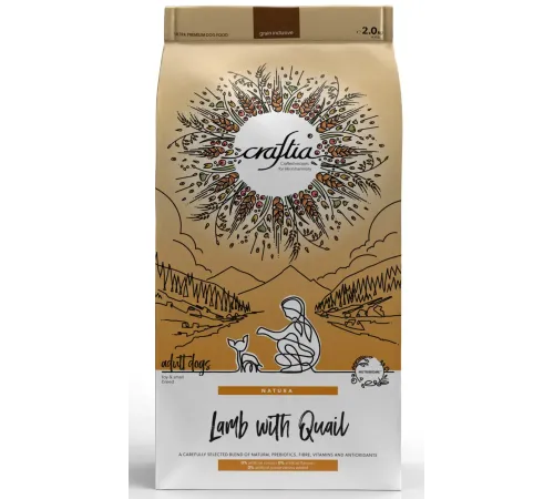 Craftia Natura Adult Mini (Ягненок, перепелка), 2 кг