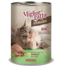 Паштет Miglior Gatto Steril Rabbit, 400 г