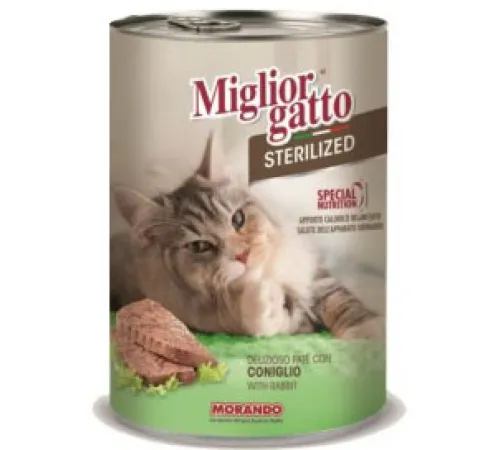 Паштет Miglior Gatto Steril Rabbit, 400 г