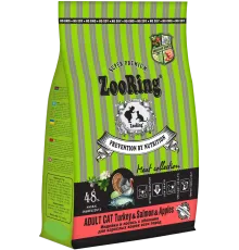 ZooRing Adult Cat (Индейка, лосось, яблоко), 400 г