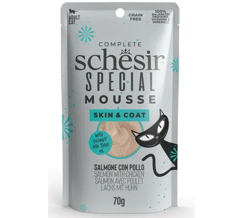 Schesir Special Skin&Coat Мусс (Лосось, курица), 70 г
