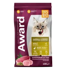 Award Cat Hairball & Indoor (Утка, индейка), 400 г