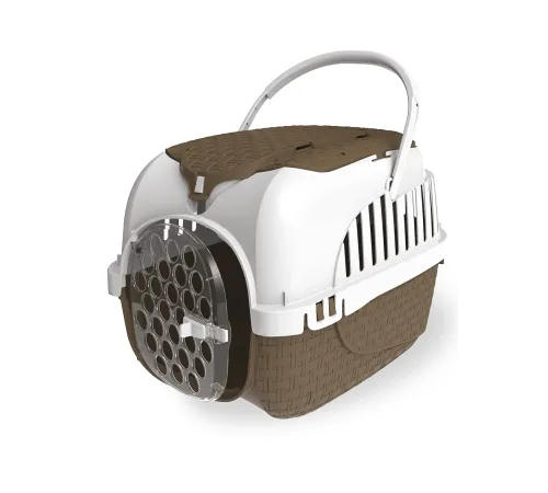 Bama pet Переноска Kennel Tour Maxi до 12 кг, коричневая