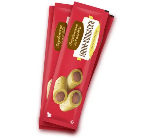 Мини-колбаски с пюре из говядины для кошек 4х10г