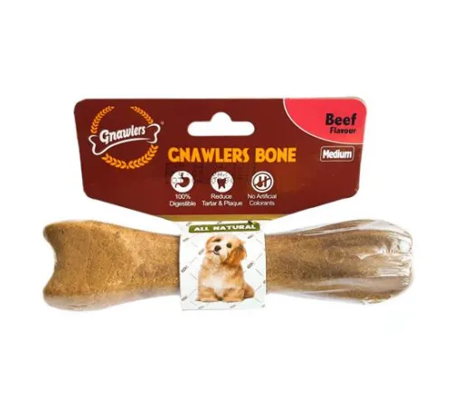Gnawlers Bone Beef Лакомство для собак с говядиной, 13 см (95 г)