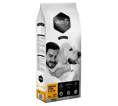 Amity Premium Dog (Иберийская свинина и рис), 15 кг