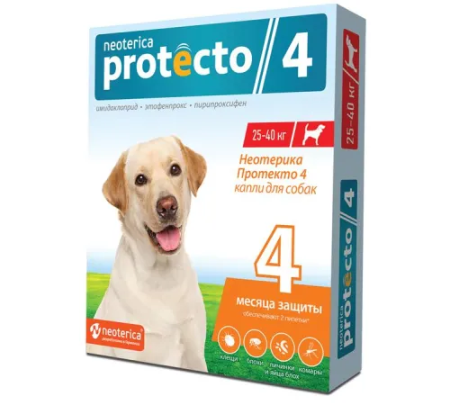 Neoterica Protecto Капли, для собак 25 - 40 кг