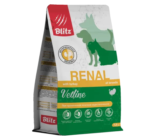BLITZ Dog Vetline Renal (Индейка), 500 г
