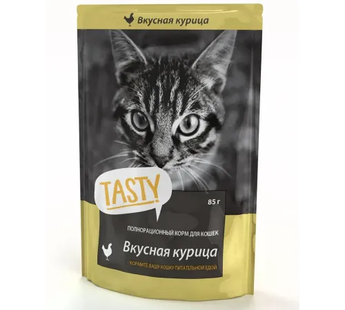 Пресервы Tasty с курицей в желе, 85 г х 28 шт (уп)