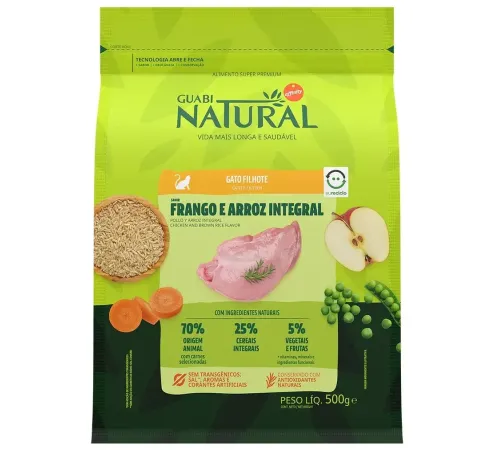 Guabi Natural Kitten (Цыпленок, рис), 500 г