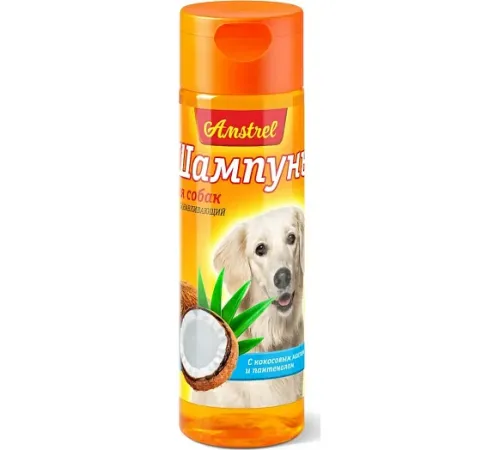 Amstrel Шампунь восстанавливающий для собак (кокосовое масло/пантенол), 120 мл
