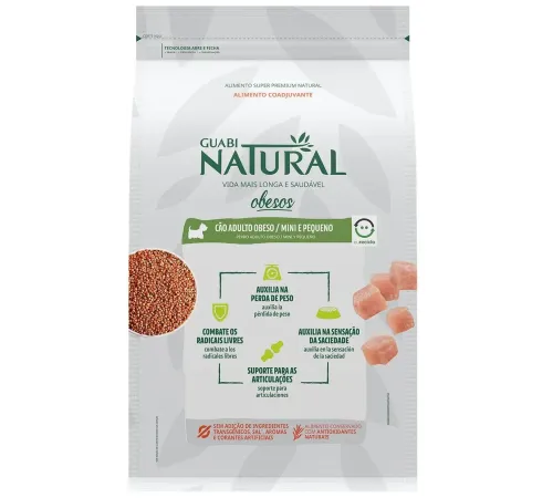 Guabi Natural Dog Mini Obesity (Цыпленок, рис), 1,5 кг