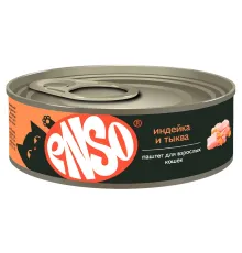 ENSO Консервы для кошек (Индейка, тыква), 100 г