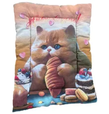 Happy Friends Матрас Кот Живи вкусно, 44х57 см