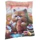 Happy Friends Матрас Кот Живи вкусно, 44х57 см