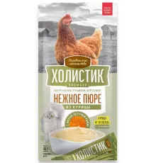 Деревенские лакомства Холистик Нежное пюре из курицы с икрой летучей рыбы, 10 г х 4 шт