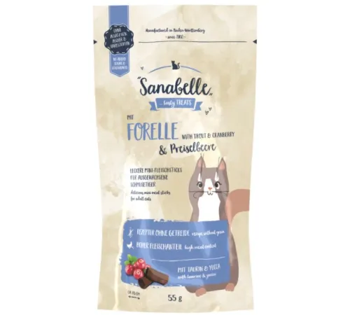 Bosch Sanabelle Cat Sticks Trout Cranberry, 55 г