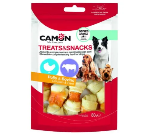 CAMON Снэки курица на косточке, 80 г
