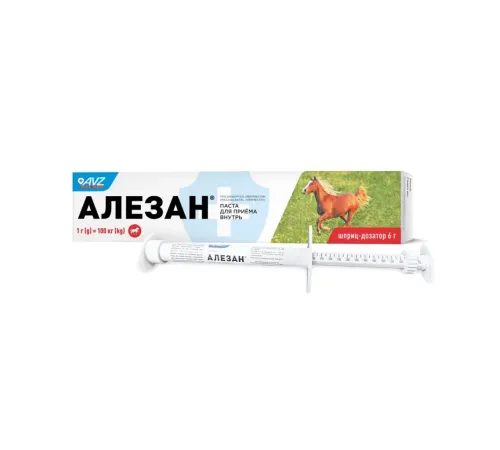 Агроветзащита Алезан паста антигельминтная, 6 г