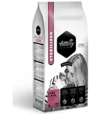 Amity Premium Sterilized Cats (Ягненок и рис), 2 кг