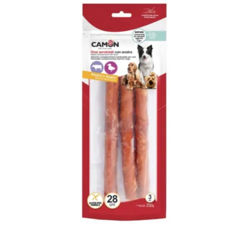 CAMON Роллы из говяжьей кожи с уткой 28 см, 250 г