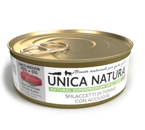 Unica Natura UNICO INDOOR Филе тунца с анчоусами, 70 г