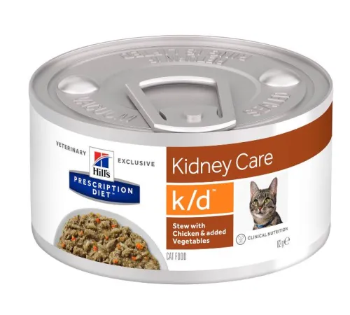Hill's Prescription Diet k/d Рагу Влажный корм для кошек (курица) 82 г