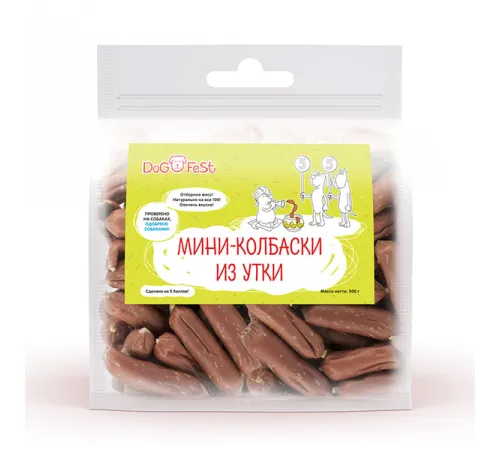 Dog Fest Мини-колбаски из утки 500 г