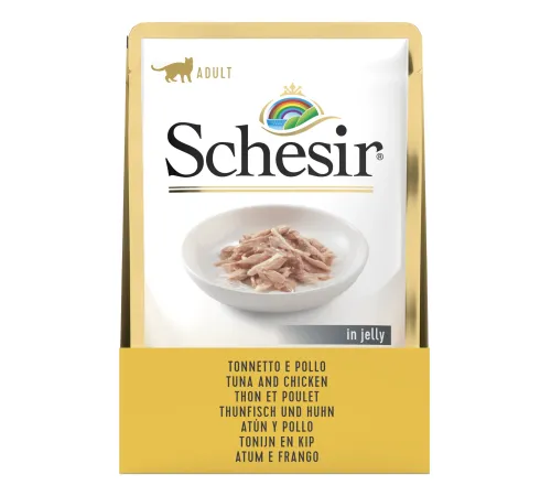Schesir Пауч Tuna Chicken (Тунец, цыпленок), 85 г