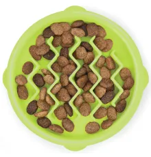 Petstages Миска для медленного поедания Kitty Fun, салатовая, XS