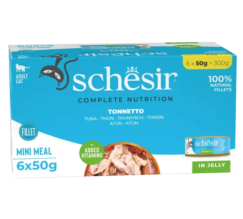 Schesir C&B Adult Cat Box (Тунец в желе), 50 г х 6 шт