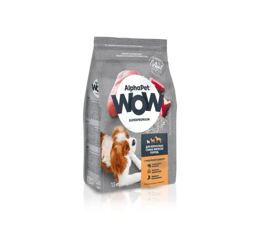 AlphaPet WOW Superpremium Dog Mini Adult (Индейка с рисом), 500 г