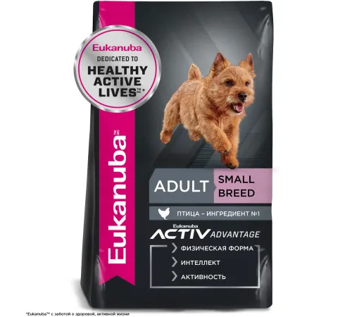 Eukanuba Adult Small Breed (Птица), 800 г