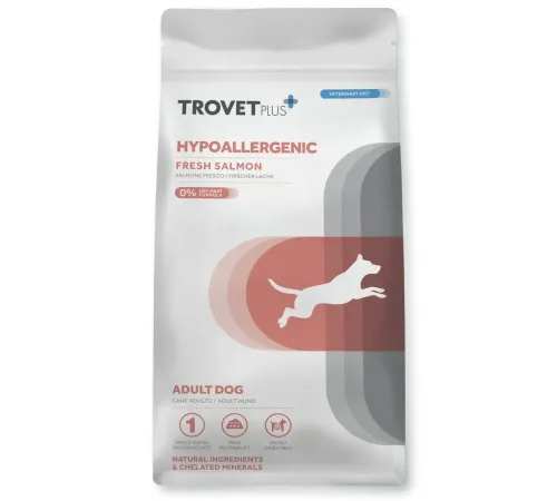 Trovet Plus Adult Dog Hypoallergenic (Лосось), 3 кг