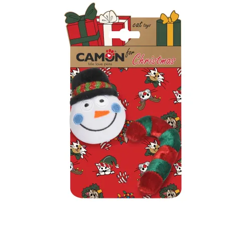 CAMON Игрушка новогодняя для кошек, 2 шт/уп 9 см