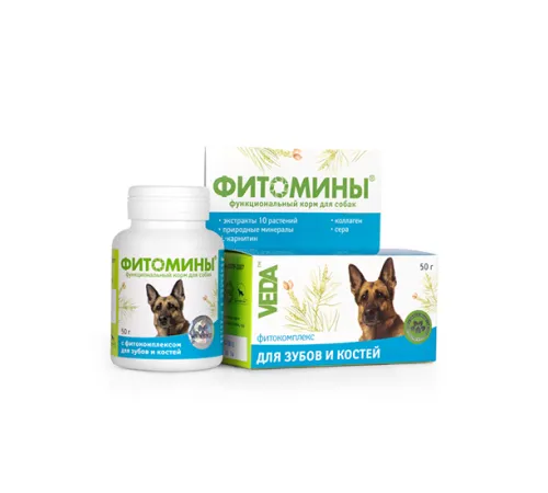 VEDA Фитомины для зубов и костей собак 100 таб