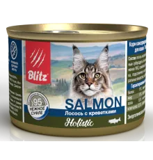 BLITZ Holistic Cat (Лосось с креветками), 100 г
